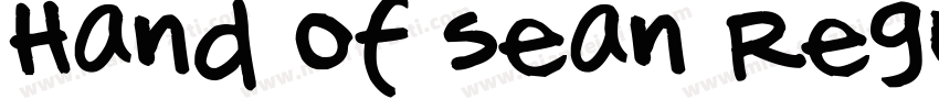 Hand Of Sean Regular字体转换